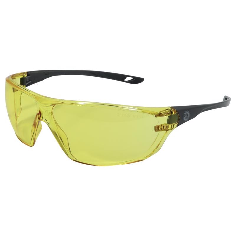 General Electric GE203AAF 03 Series Anti-Fog Impact-Resistant Safety Glasses Amber Lens Gray Frame 1 pk
