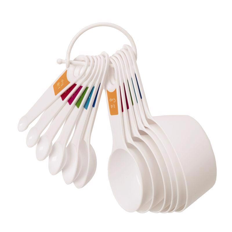 Farberware 5216060 Plastic White Measuring Spoon and Cup Set