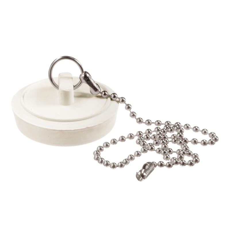 Plumb Pak PP820-5 1 in. White Rubber Drain Stopper