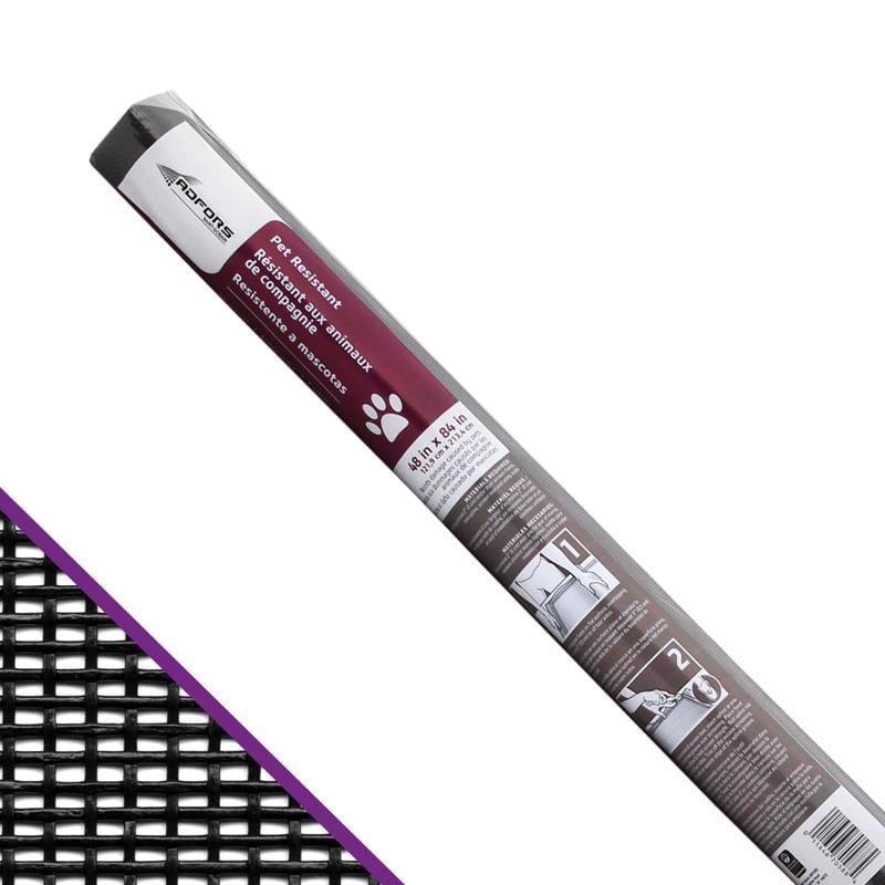 Saint-Gobain ADFORS FCS10390-M Pet Resistant 48 in. W X 7 ft. L Charcoal Polyester Pet Screen Cloth