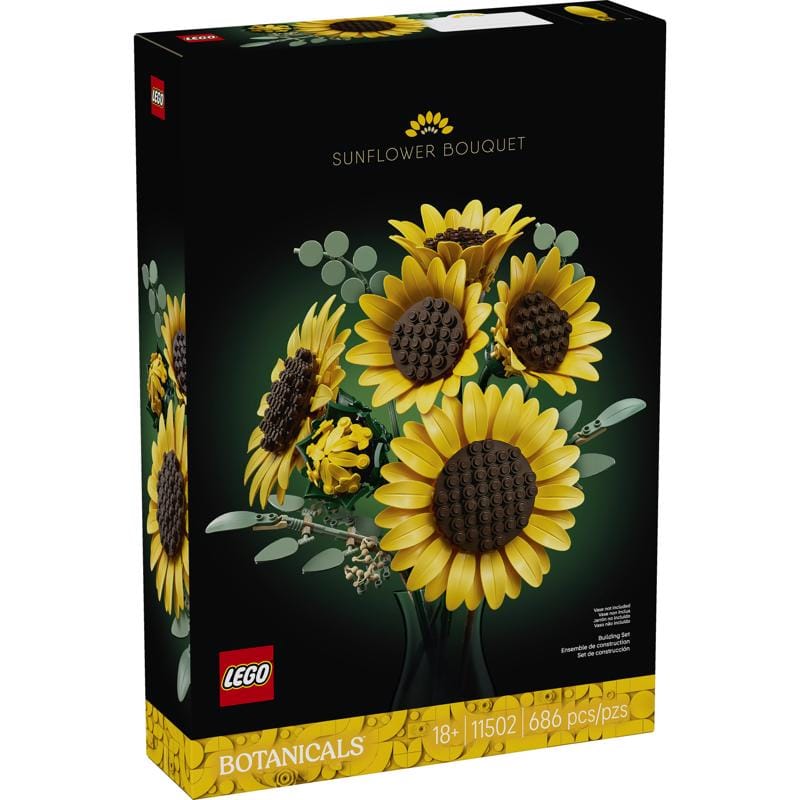 Lego 11502 Botanicals Sunflower Bouquet Building Set Multicolor 686 pc