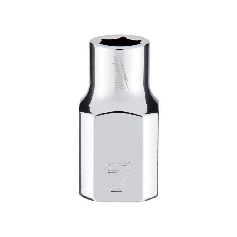 Milwaukee 45-34-9077 3/8"Drive 7MM 6 Point Socket