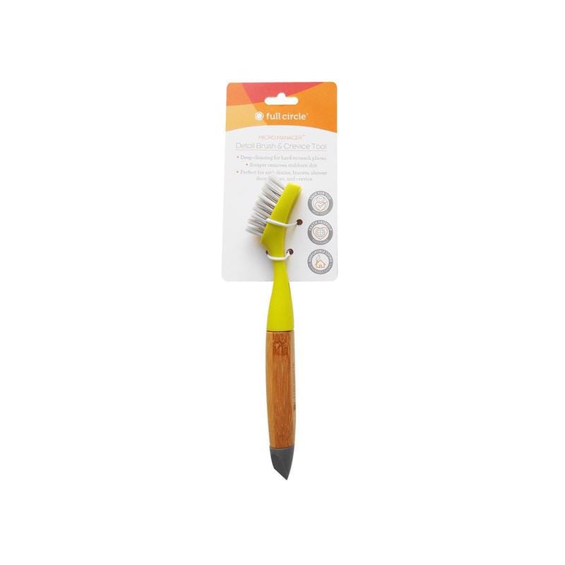 Micro Manager FC17132G Full Circle Micro Manager 0.8 in. W Hard Bristle 3.9 in. Bamboo Handle Detail Brush