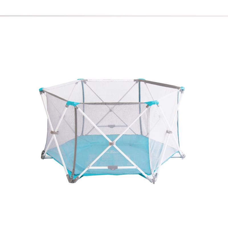 Regalo 1370 W Gray/White Metal Play Yard 1 pk