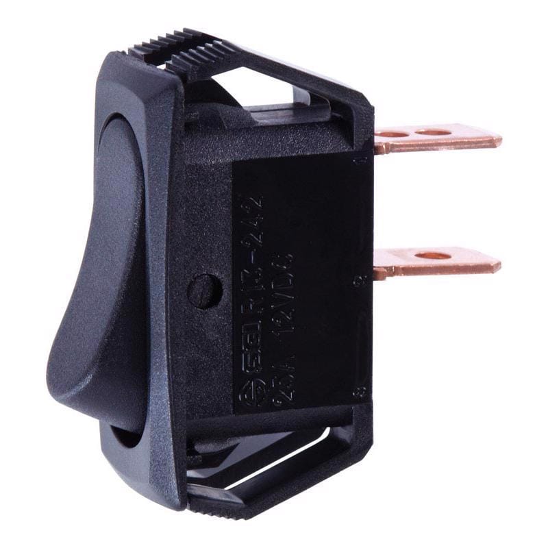 Jandorf 61169 25 amps Single Pole Rocker Automotive/Marine Switch Black 1 pk