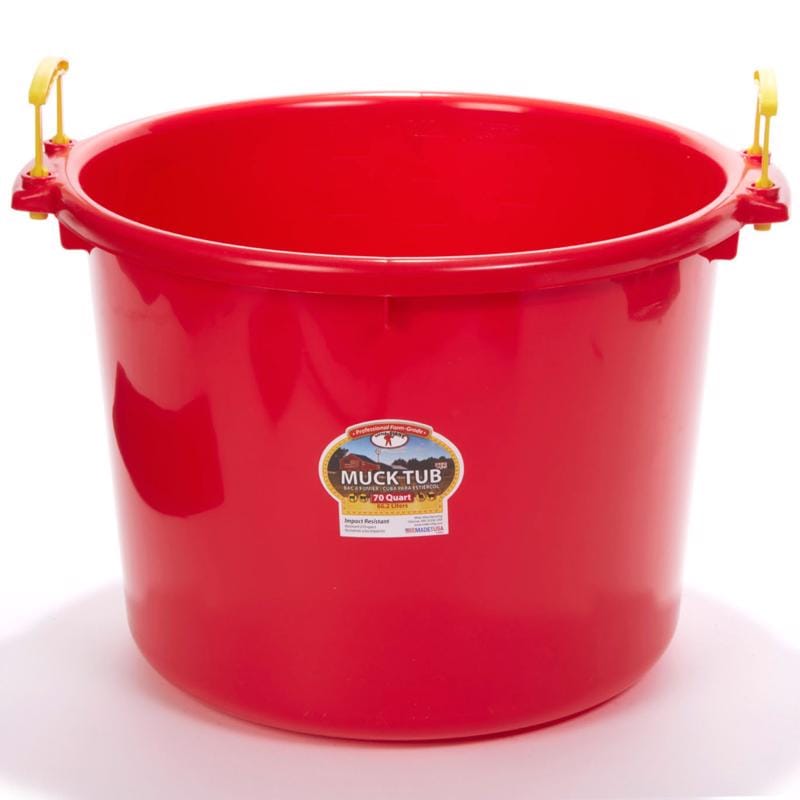 Little Giant PSB70RED 70 qt Plastic Bucket For Livestock