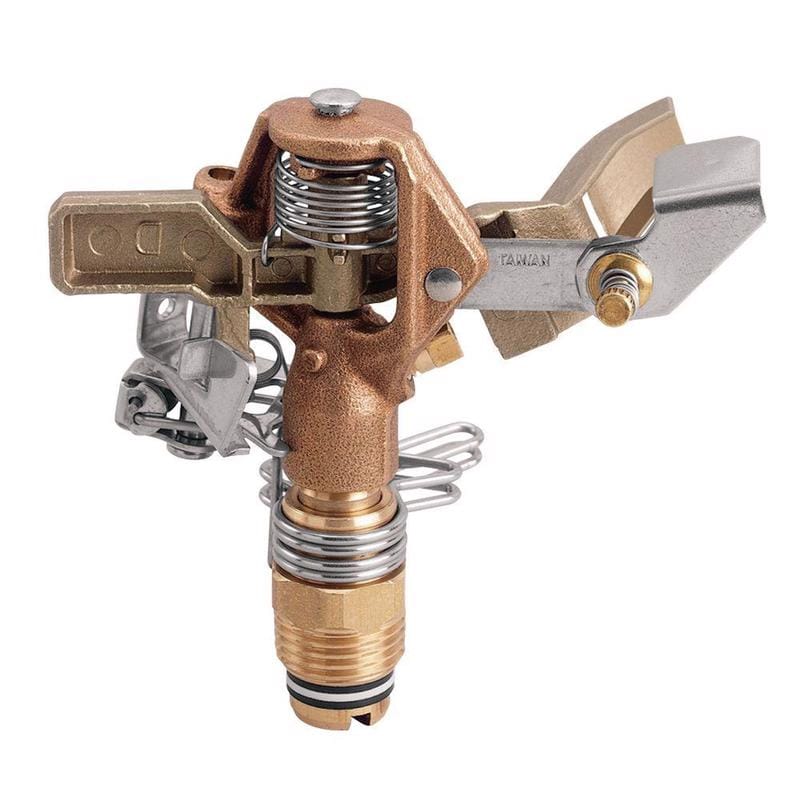 Orbit 55032 Brass Ring Base Impact Sprinkler Head 2513 sq ft 1 pk