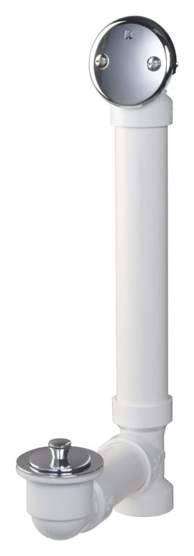 Keeney 650PVC 1-1/2 in. D Chrome PVC Bath Drain Roll Ball S40