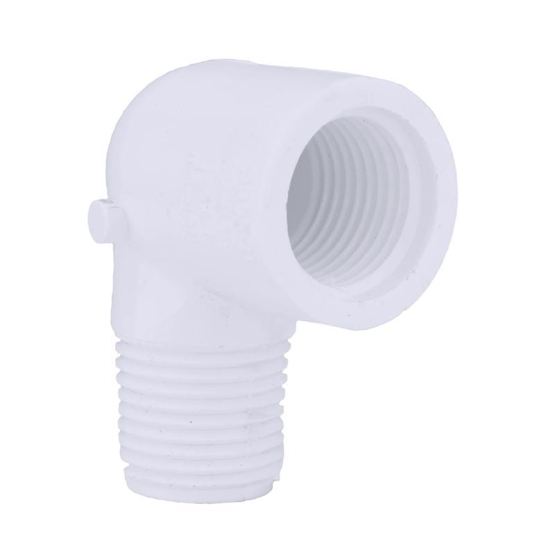 Charlotte Pipe PVC023071000 Schedule 40 1 in. MPT X 1 in. D FPT PVC 90 Degree Street Elbow 1 pk