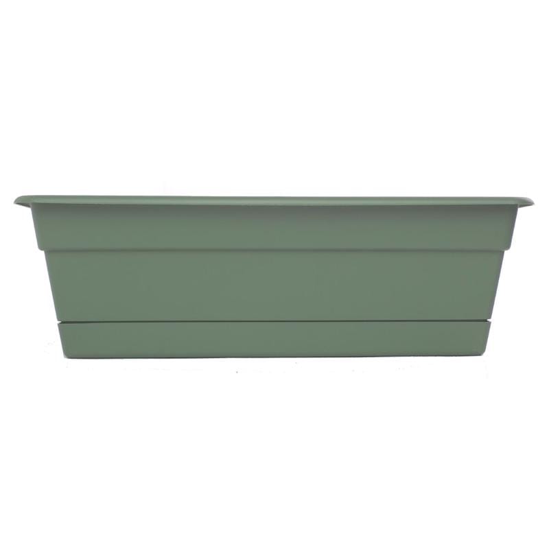 Bloem DCBT18-41 Dura Cotta 5.75 in. H X 18 in. W X 7.5 in. D Plastic Window Box Basil
