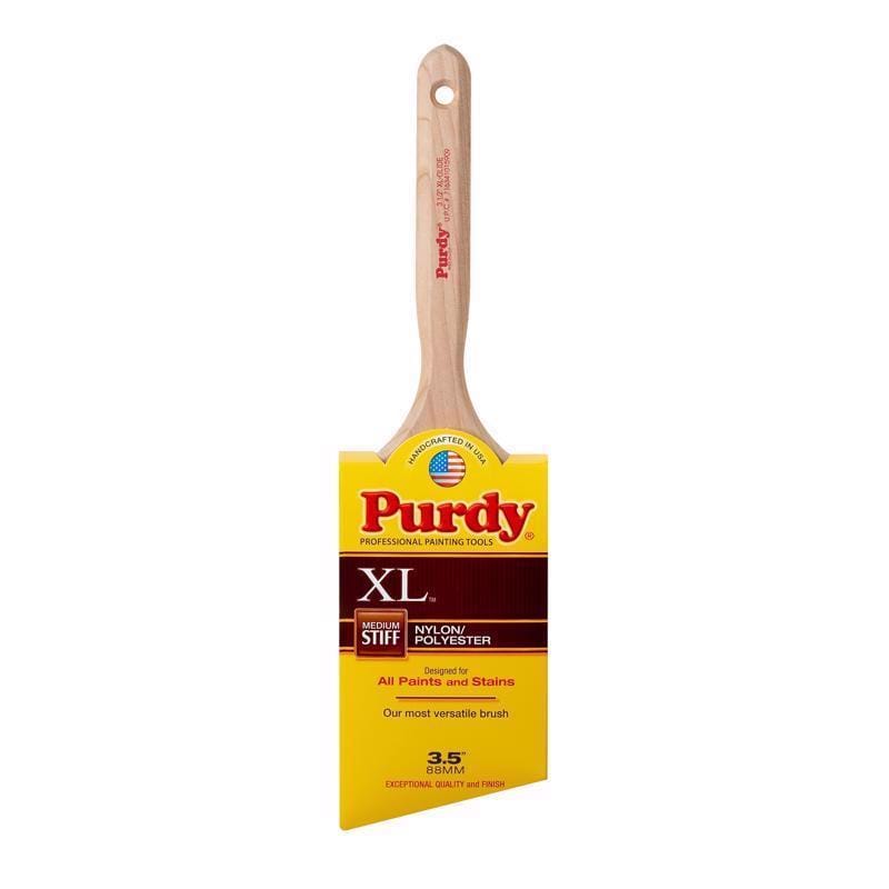 Purdy 144152335 XL Glide 3-1/2 in. Medium Stiff Angle Trim Paint Brush