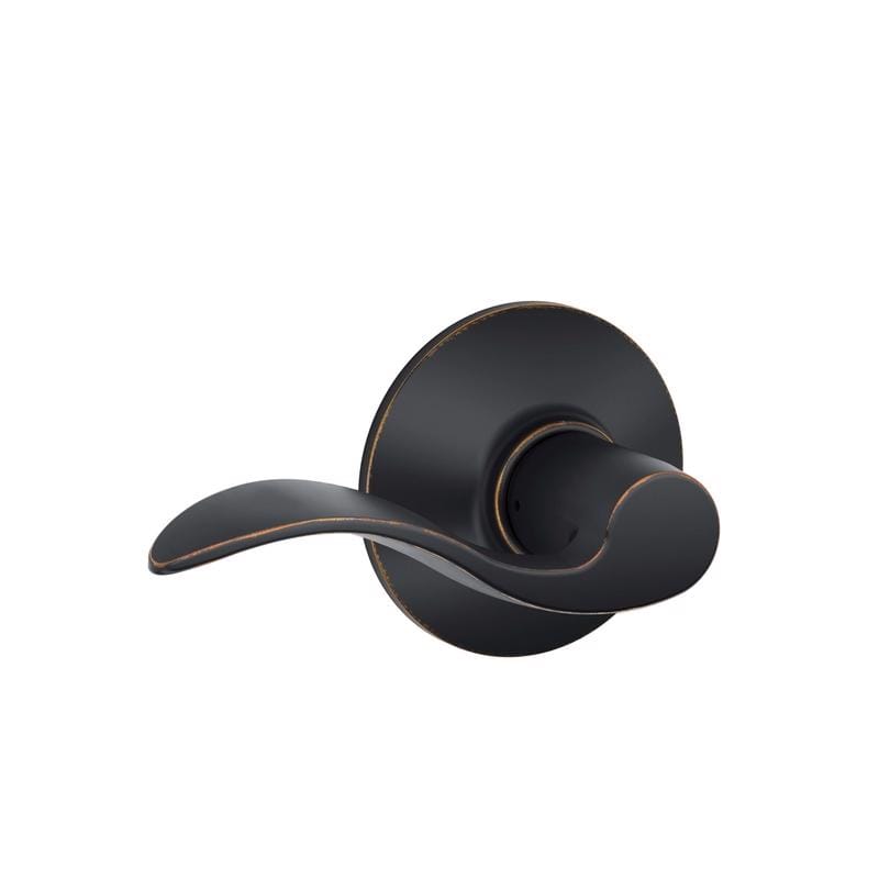 Schlage F10VACC716 Accent Aged Bronze Passage Lever 1-3/4 in.