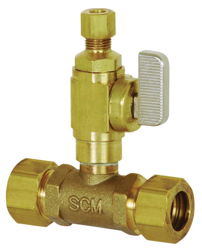 Sioux Chief 601-G20CV Add-A-Line 5/8 in. Brass Compression Ball Valve Full Port Quarter-Turn Lever For Water