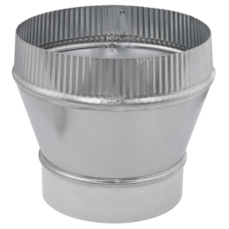 Imperial GV1360 6 in. D X 8 in. D Galvanized Steel Furnace Pipe Increaser