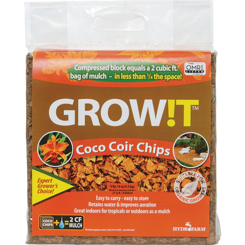 Grow!T JSCC2 Organic All Purpose Coco Coir Chips 14 oz