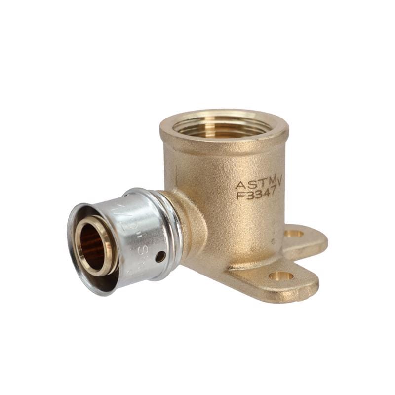 SharkBite UCP334Z PEX Press 1/2 in. Press each X 1/2 in. D FNPT each Brass Drop Ear Elbow