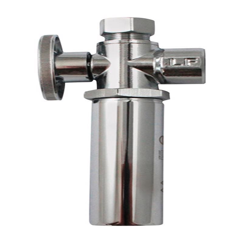 Keeney 2048WHALF 1/2 in. FIP in. X 3/8 in. Compression Brass Quarter Turn Shut-Off Valve