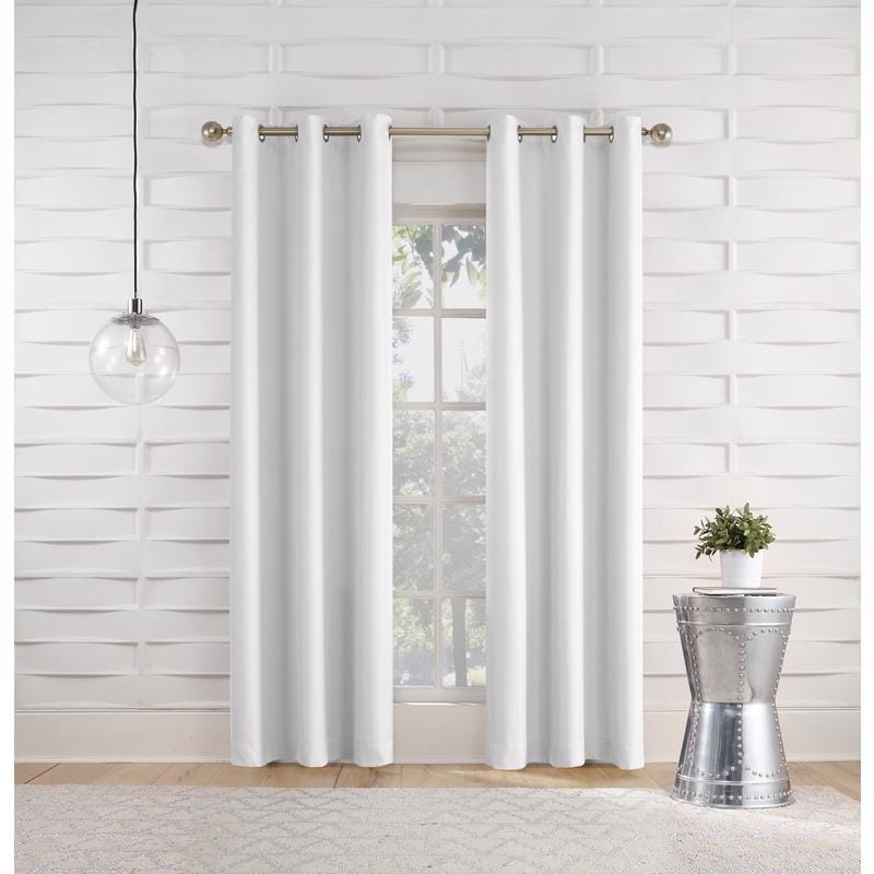 No. 918 AC-WEBSTER84WHT Webster White Curtain 80 in. W X 84 in. L