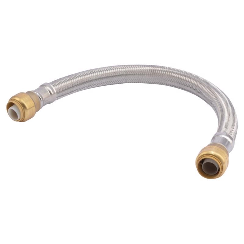 SharkBite UR3016FX18 3/4 in. PTC X 3/4 in. D PTC 18 in. Stainless Steel Supply Line