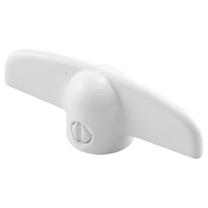 Prime-Line H 3715 2.38 in. L Painted White Zinc Universal Casement Tee Handles 2 pk