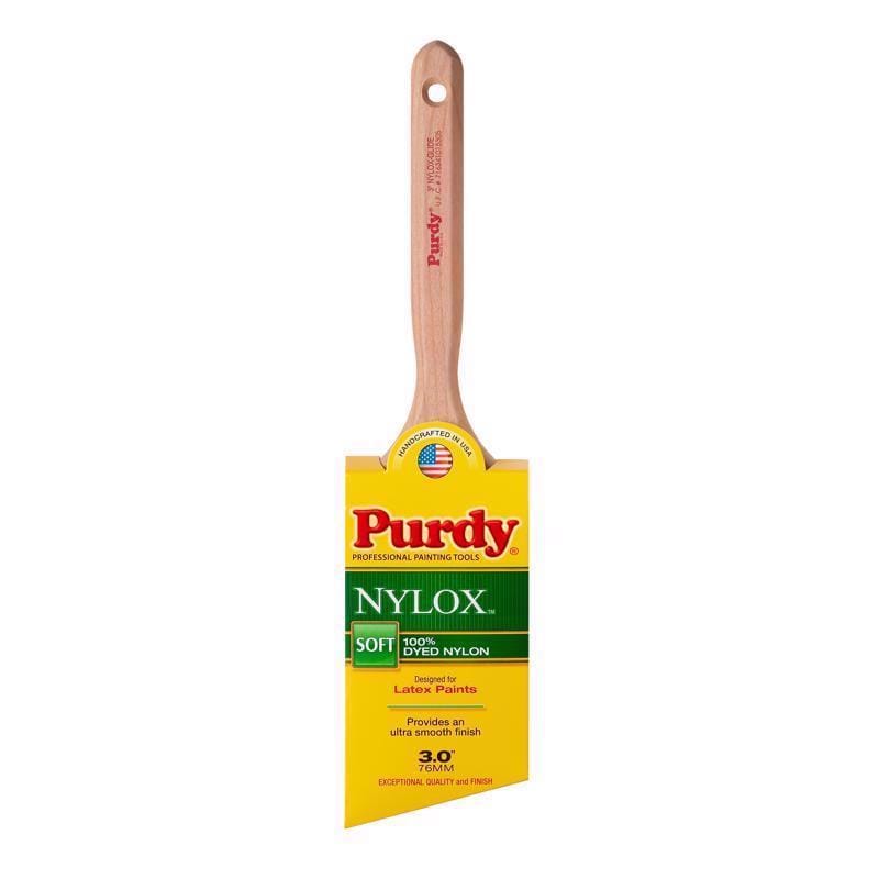 Purdy 144152230 Nylox Glide 3 in. Soft Angle Trim Paint Brush