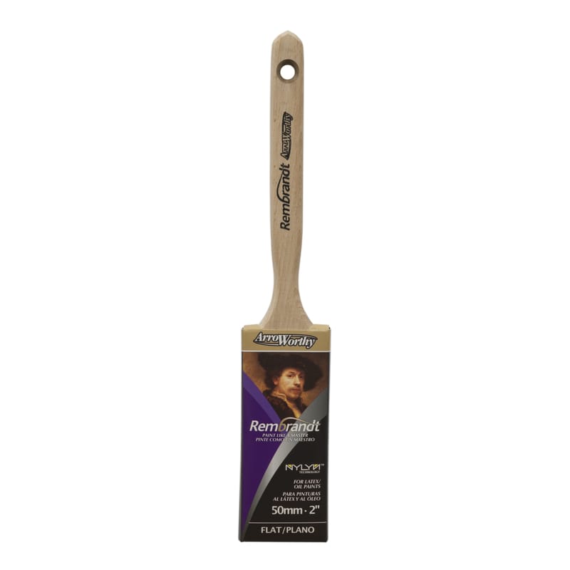 ArroWorthy 6410 0200 Rembrandt 2 in. Medium Stiff Flat Paint Brush