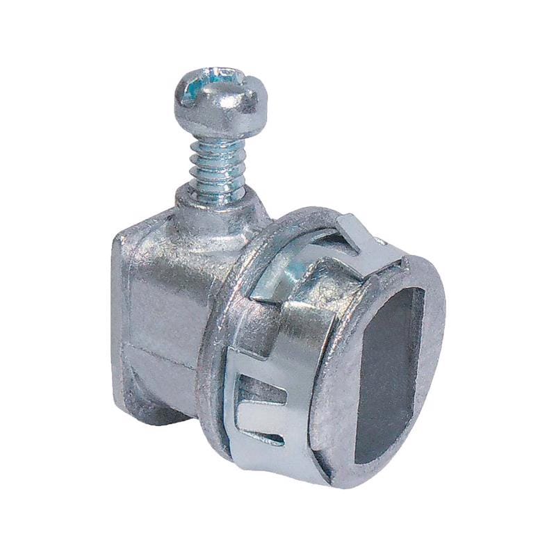 Sigma Engineered Solutions 45502 Snap Lock 3/8 in. D Die-Cast Zinc Flex Connector For AC and MC 2 pk