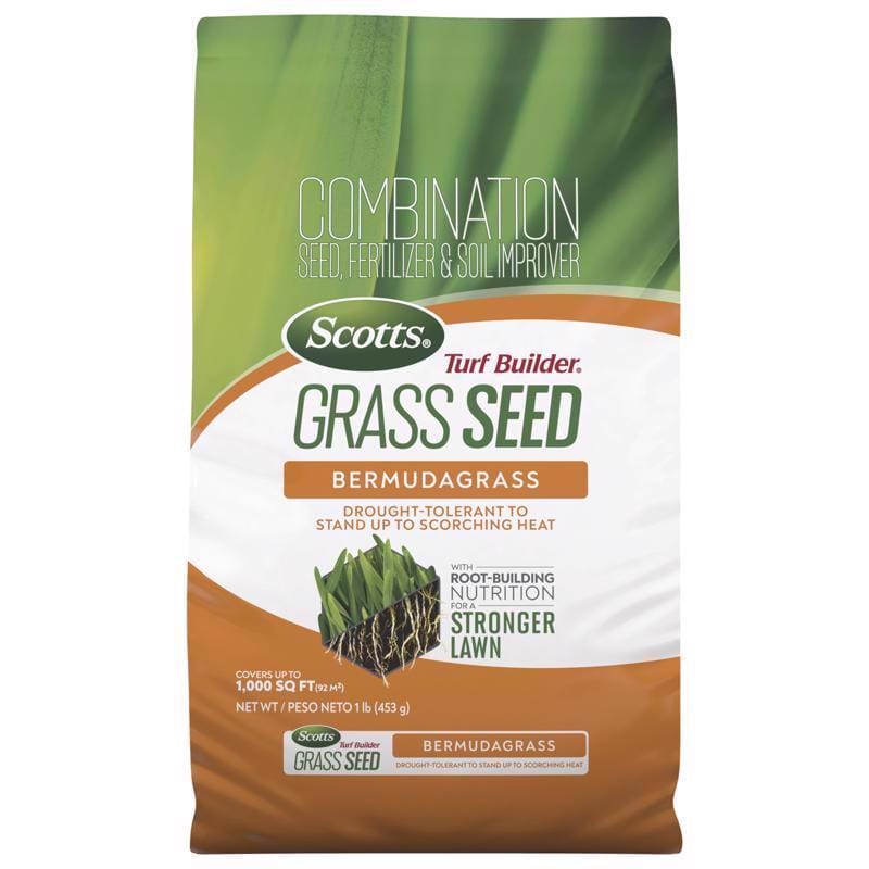Scotts 18997B Turf Builder Bermuda Grass Full Sun Fertilizer/Seed/Soil Improver 1 lb