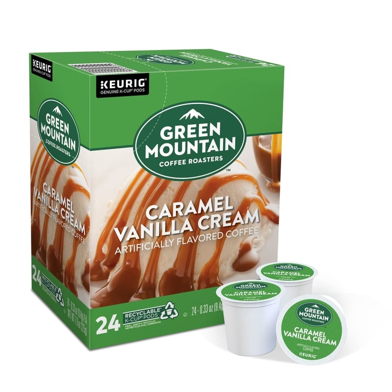 Keurig 5000330109 Green Mountain Coffee Caramel Vanilla Cream Coffee K-Cups 24 pk