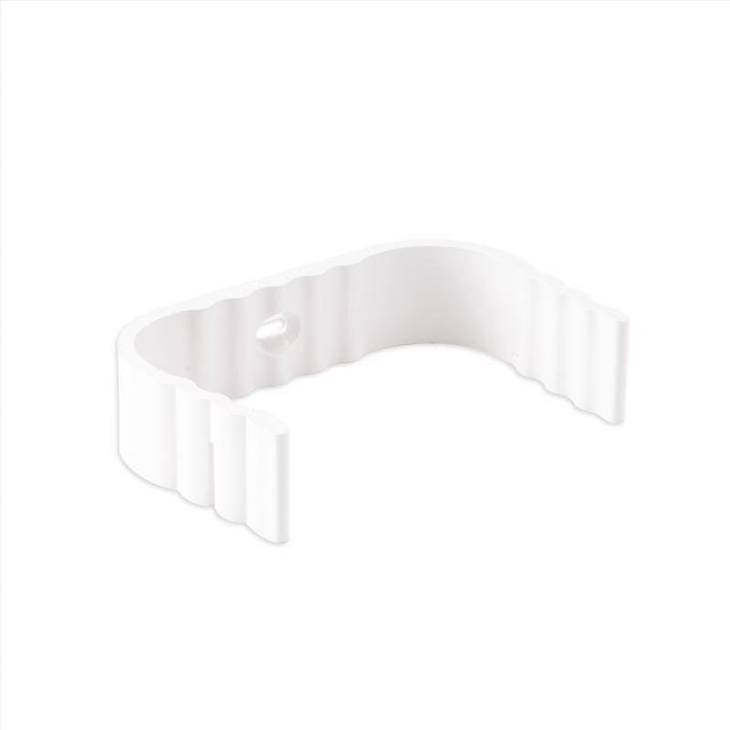 Amerimax M0634-30HP 0.8 in. H X 2 in. W X 3.25 in. L White Vinyl Traditional Downspout Band