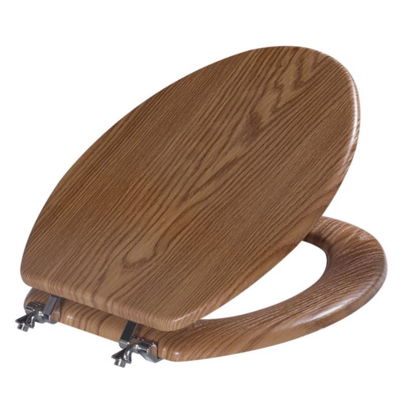 Oakbrook Collection MD197-PVC-XP Sheridan Elongated Oak Polypropylene Toilet Seat