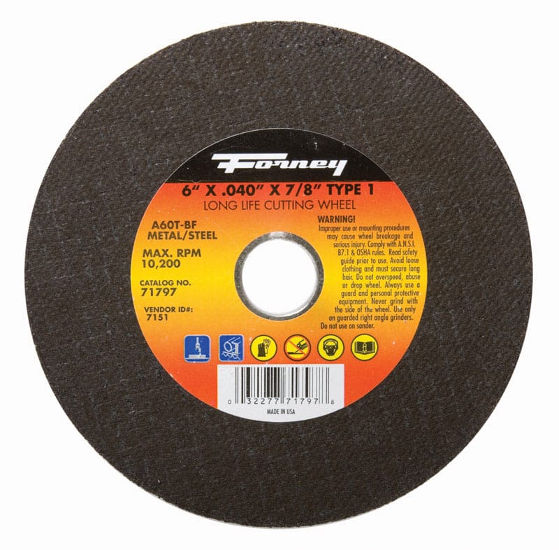Forney 71797 6X.040X7/8 CUT-OFF WHL 10200