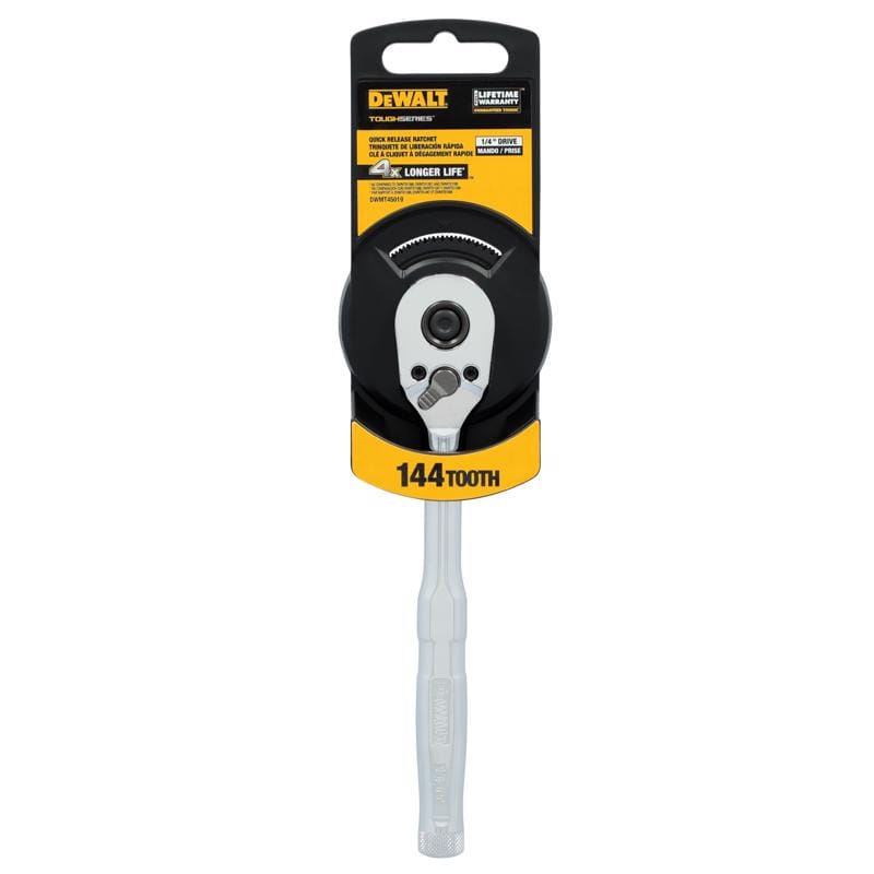 Dewalt DWMT45019 Toughseries 1/4 in. drive Quick-Release Ratchet 144 teeth