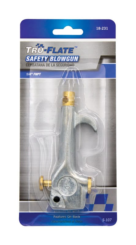 Tru-Flate TRFL18231 Steel Air Blow Gun Safety Lever 1/4 in. NPT
