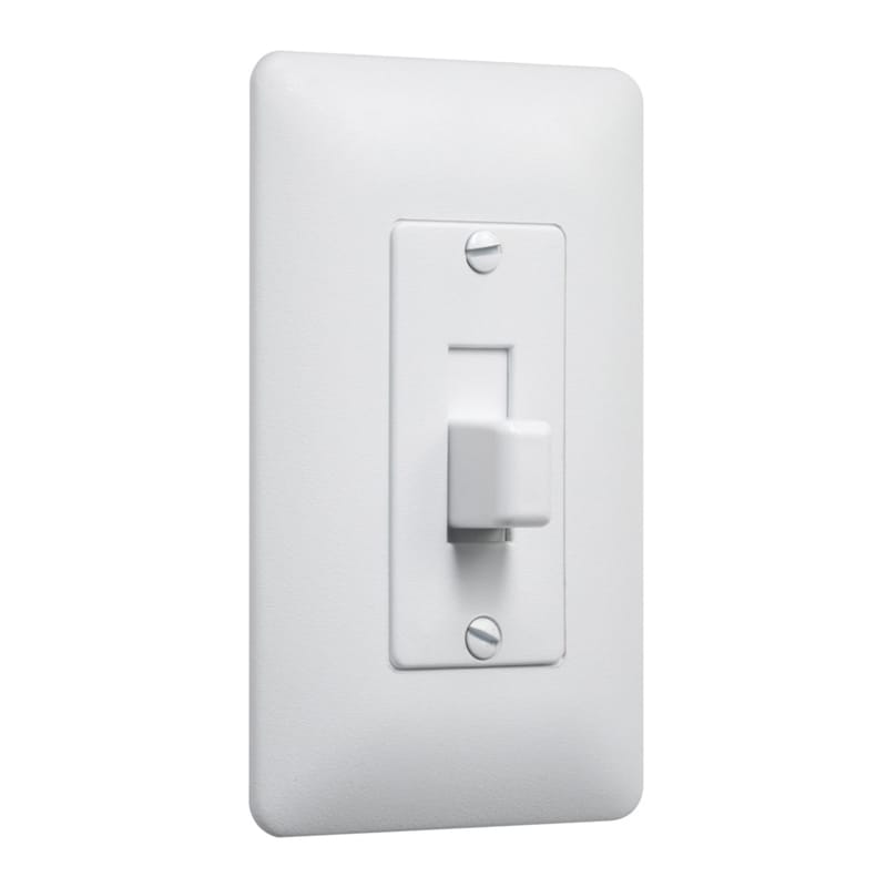 TayMac MW5070W Masque White 1 gang Plastic Toggle Wall Plate 5 pk