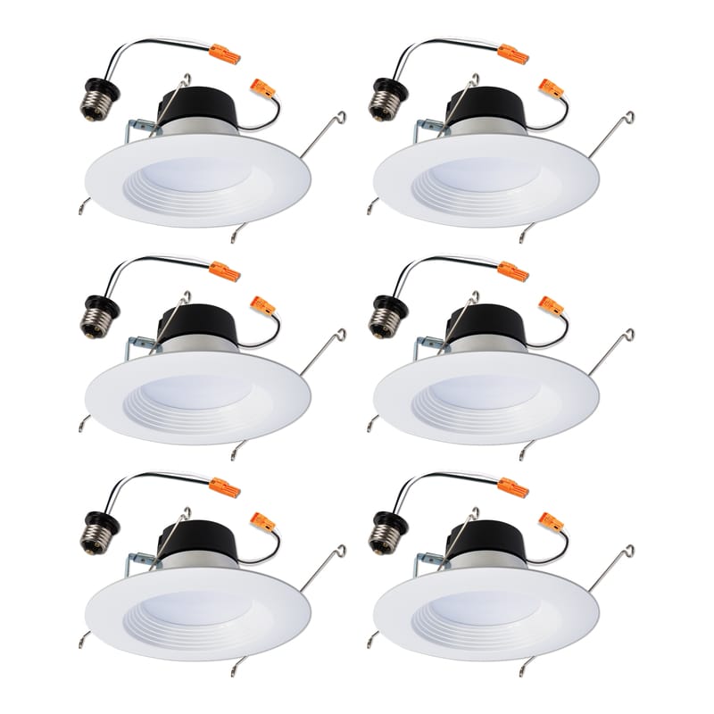 Halo LT560WH6930R-6P LA5 Series Matte Soft White 5/6 in. W LED Retrofit Recessed Lighting 10 W