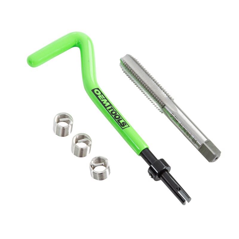 Oemtools 25606 3/8 in. Stainless Steel Non Locking Helical Thread Repair Kit UNC 3/8 - 16 in.