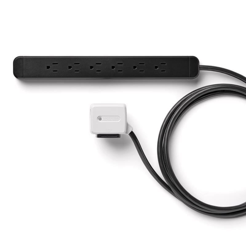 Charg BE010406-BK-108 SurgeSwap 9 ft. L 6 outlets Power Strip w/Surge Protection Black 1000 J
