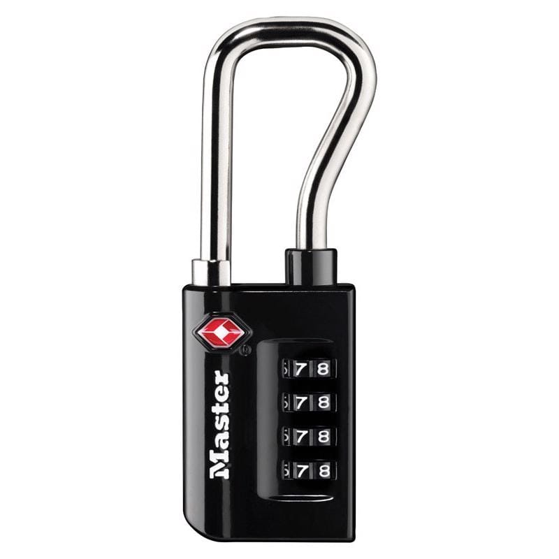 Master Lock 4696D 1-5/16 in. W Steel 4-Dial Combination Luggage Lock