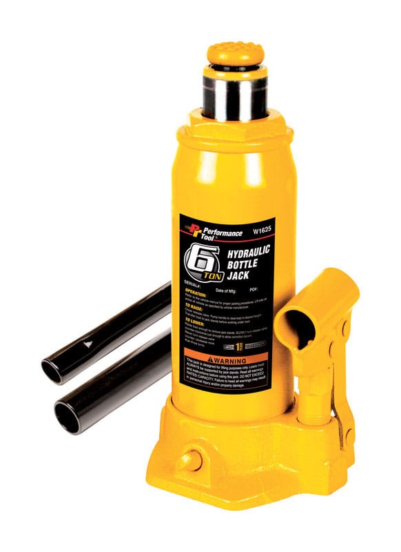 Performance Tool W1625 Hydraulic 6 ton Automotive Bottle Jack