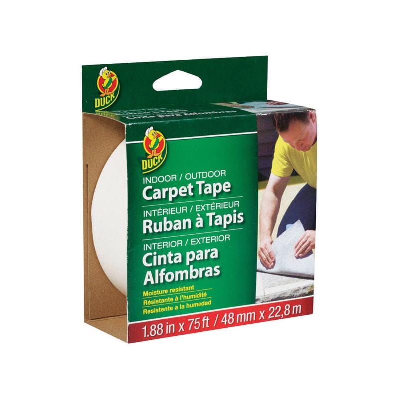 Duck 286372 1.88 in. W X 75 ft. L Reversible Scrim Indoor and Outdoor Carpet Tape