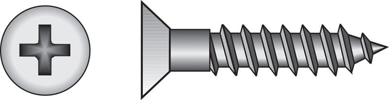 Hillman 40102 No. 9 Ga. X 1-1/2 in. L Phillips Zinc-Plated Coarse Wood Screws 100 pk