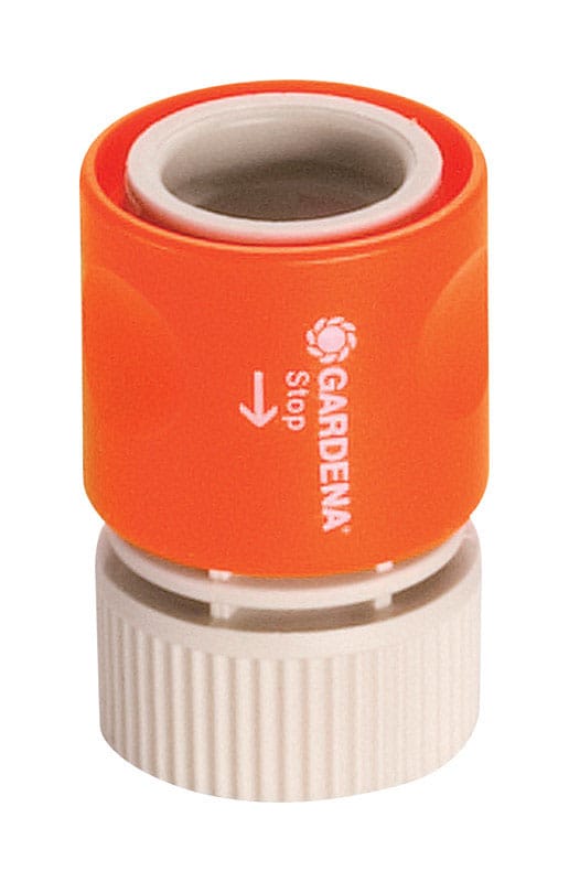 Gardena 18218-80.000.00 5/8 in. Plastic Threaded Female Hose Connector with Water Stop