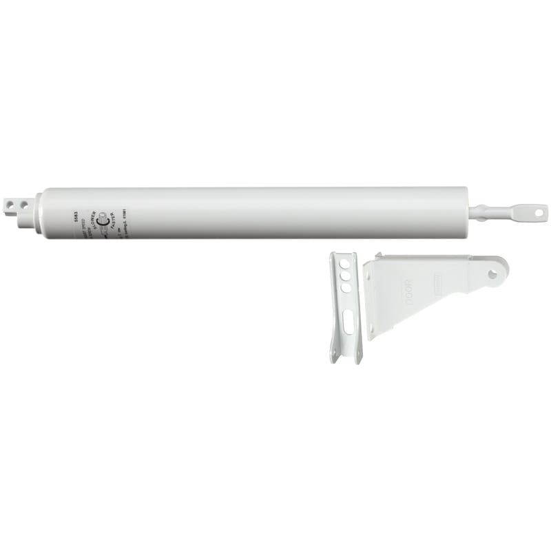 National Hardware N213-249 Posi-Glide White Steel Pneumatic Screen/Storm Door Closer