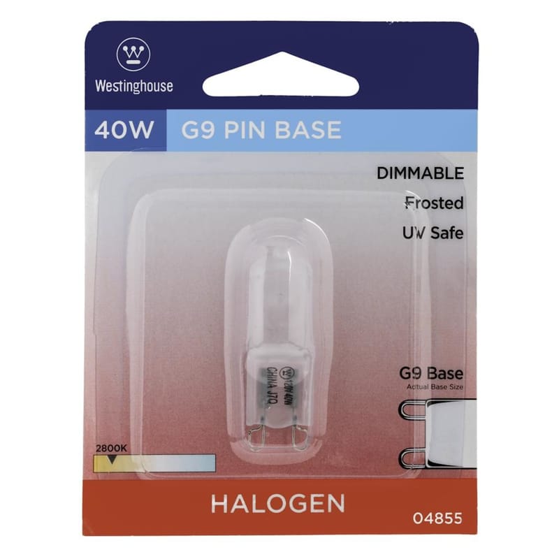 Westinghouse 0485500 40 W T4 Decorative Halogen Bulb 460 lm White 1 pk