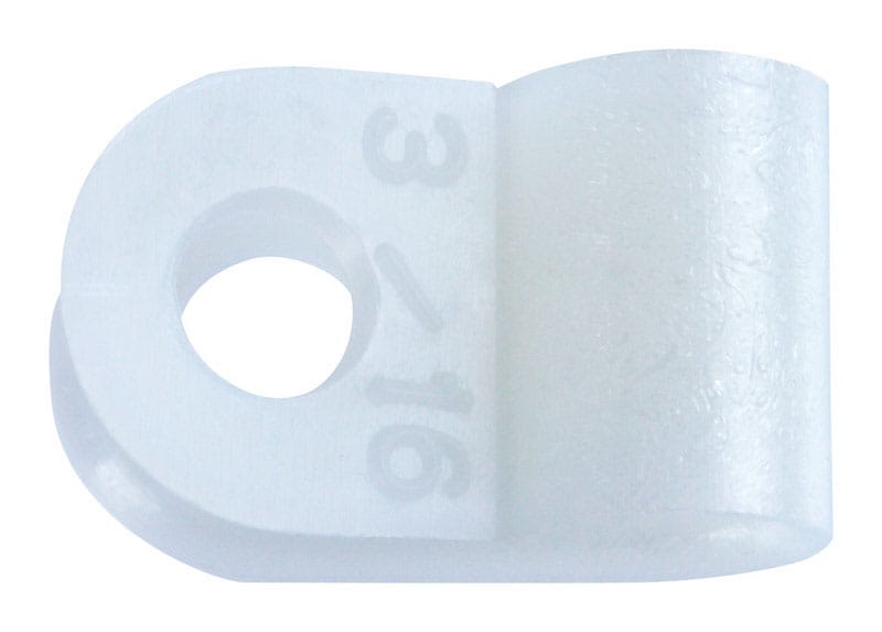 Jandorf 61464 3/16 in. D Nylon Cable Clamp 4 pk