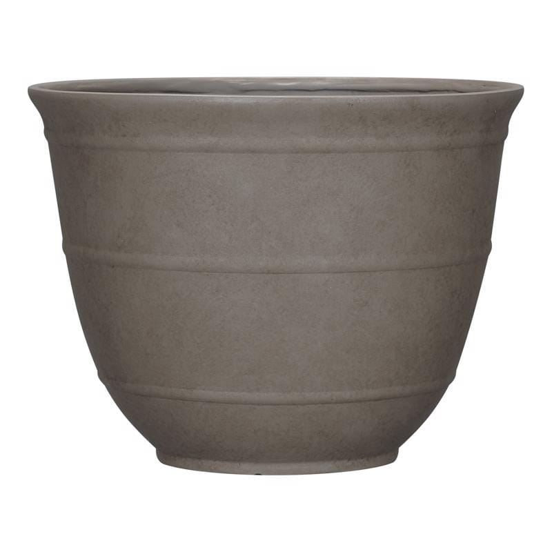 L&G PVJ6312SMJ 9.6 in. H X 12 in. W X 12 in. D X 12 in. D Polyresin Brighton Planter Mocha