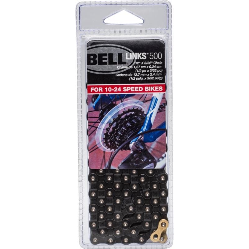 Bell Sports 7122147 Links 500 Steel Multi-Speed Bike Chain Black