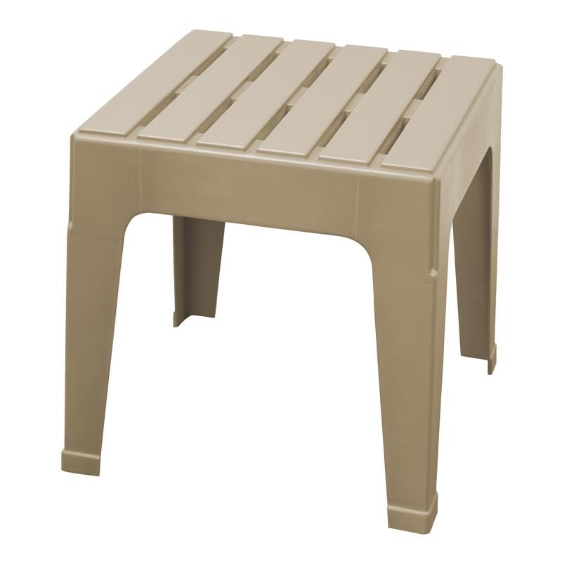 Adams 260619 Big Easy Biscuit Square Resin Stackable Table
