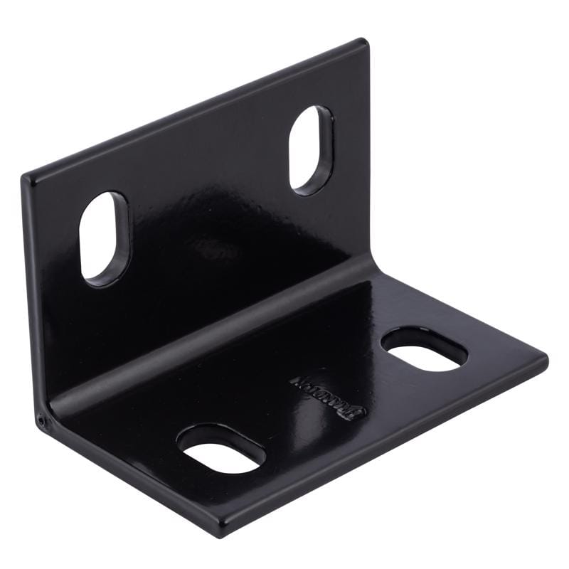 Hampton 02-3405-428 4.62 in. H X 3 in. W X 1/4 in. D Black Steel Inside/Outside Brace